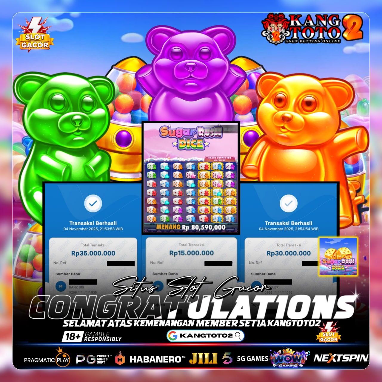 80JUTA MENDARAT DENGAN MULUSS