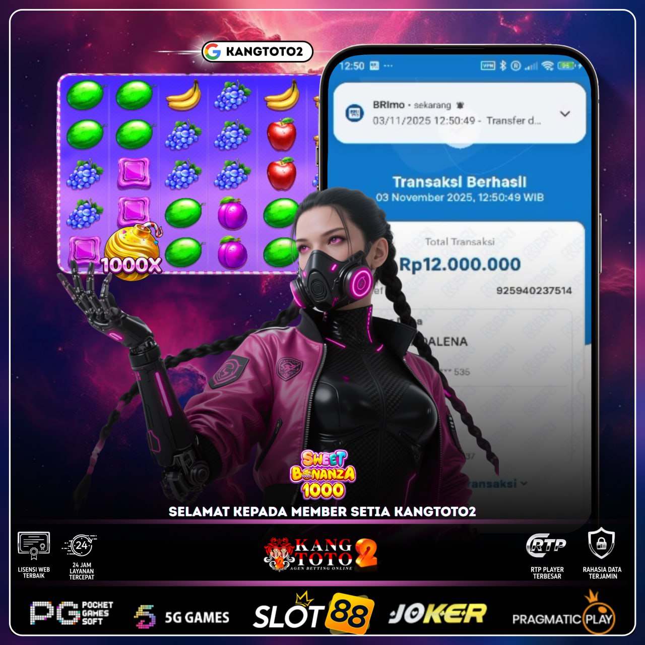 MENANG 12 JUTA DI SWEET BONANZA 1000