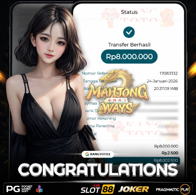 PG SOFT - JACKPOT MAHJONG WAYS 1 Rp8.000.000 LUNAS
