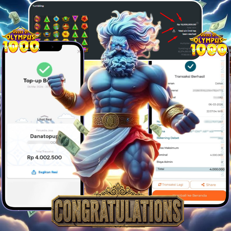LAGI LAGI AJCKPOT GATES OF OLYMPUS 1000!!!