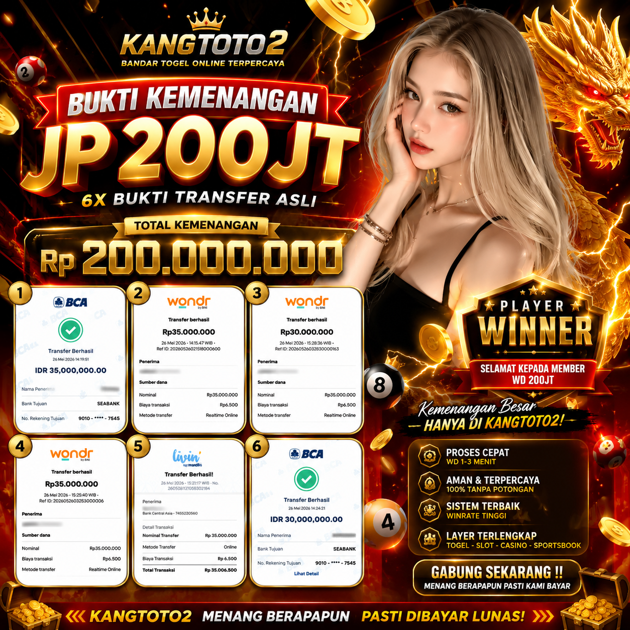200JT MELEDAK!!!!!