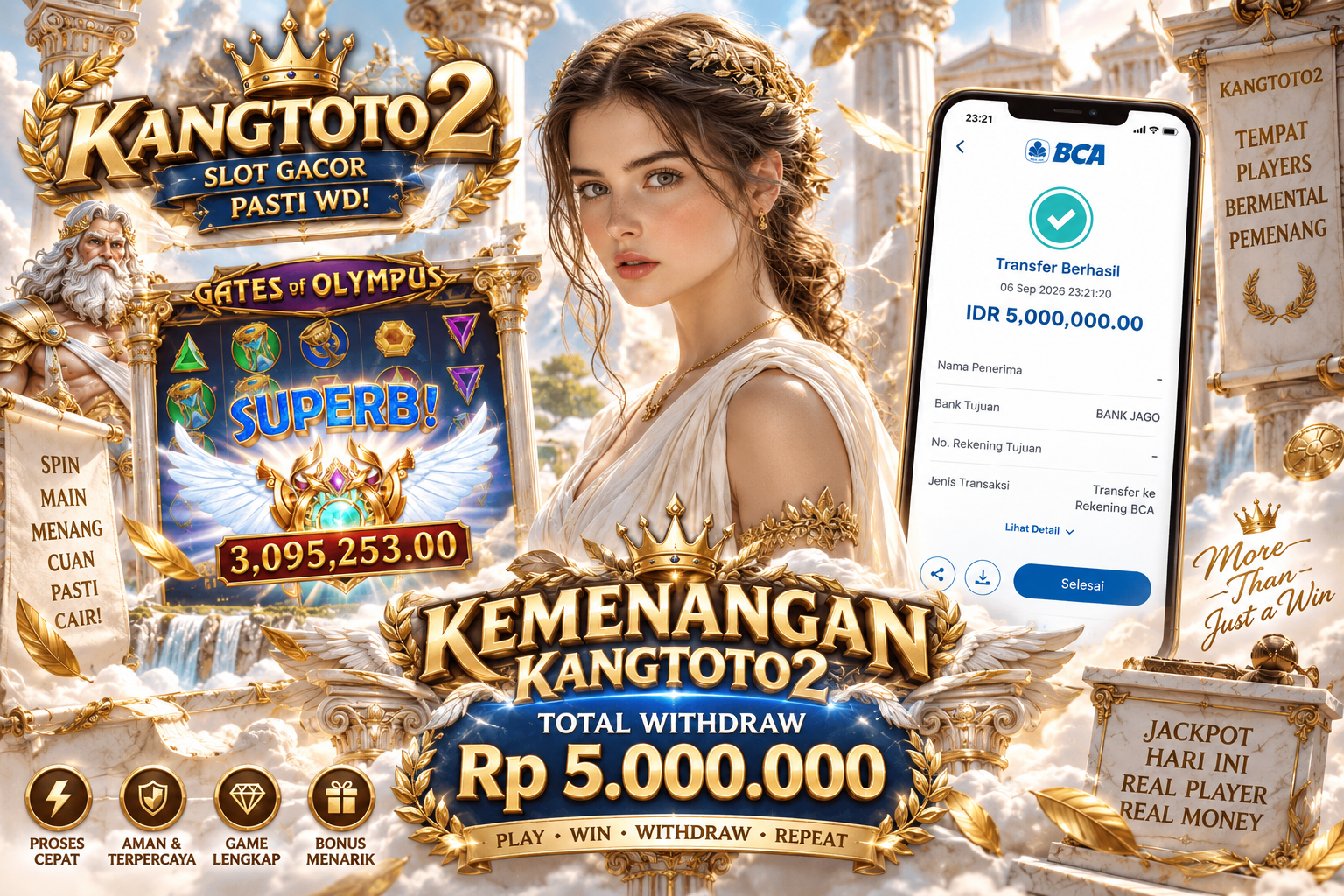 KEJAR KEMENANGAN IMPIANMU BERSAMA KANGTOTO2!!!