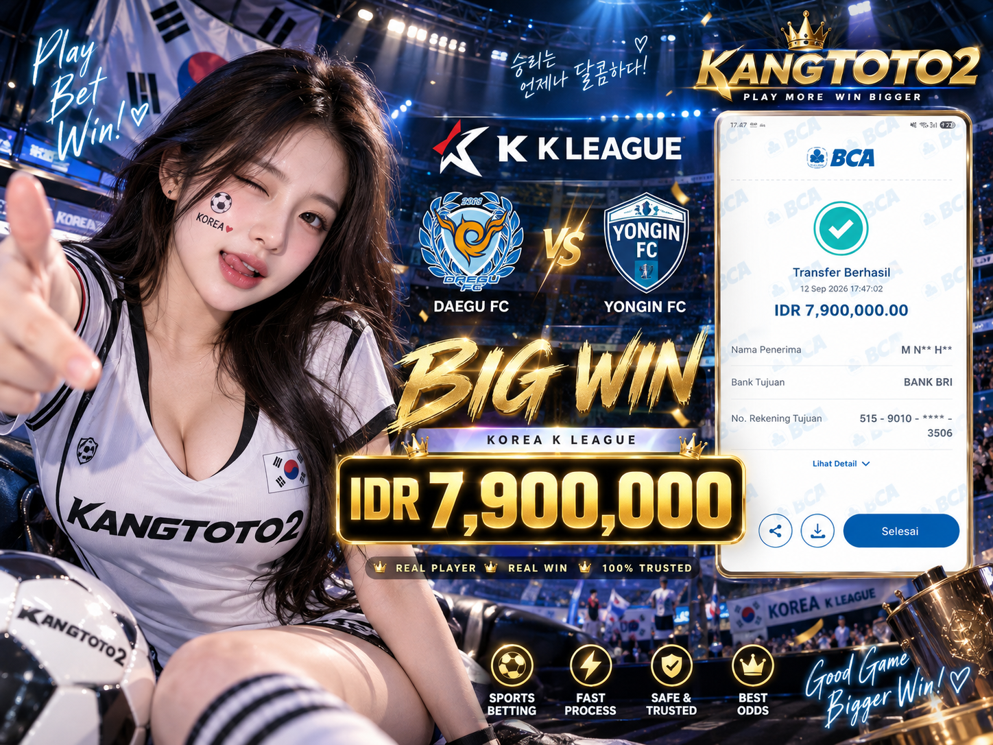 KOREAN K LEAGUE AKANGKU JUGA MENANGIN HARI INI!!!!