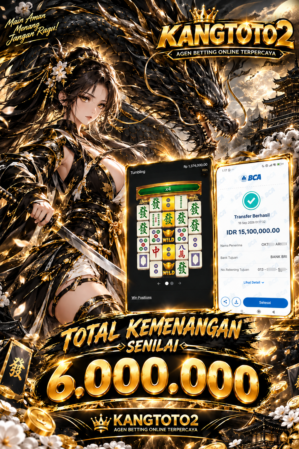REZEKII NOMPLOKK BERSAMA NAGA HITAMM!!!!